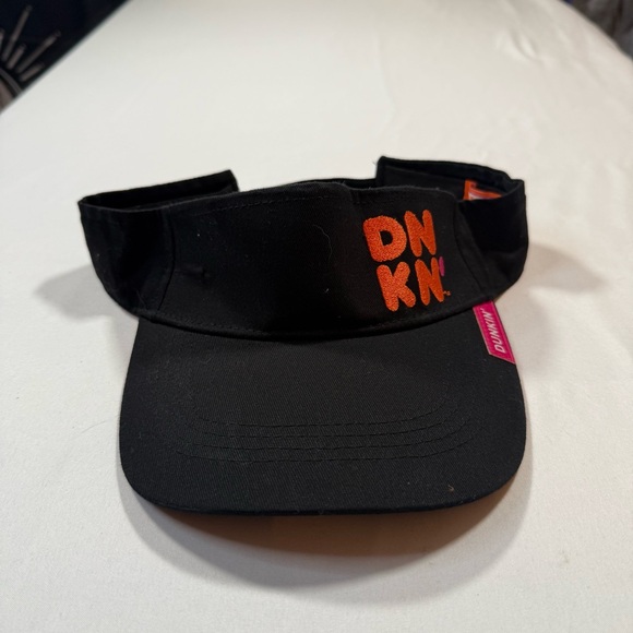 Halo Accessories - DNKN Donuts Halo Black Visor with Vibrant Orange Logo